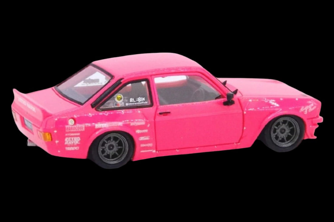 Ford Escort MK2 Pandem "Emotion" Retro Havoc Pink 1:64 by Inno64  IN64R-MK2P-ERH Passenger Side View