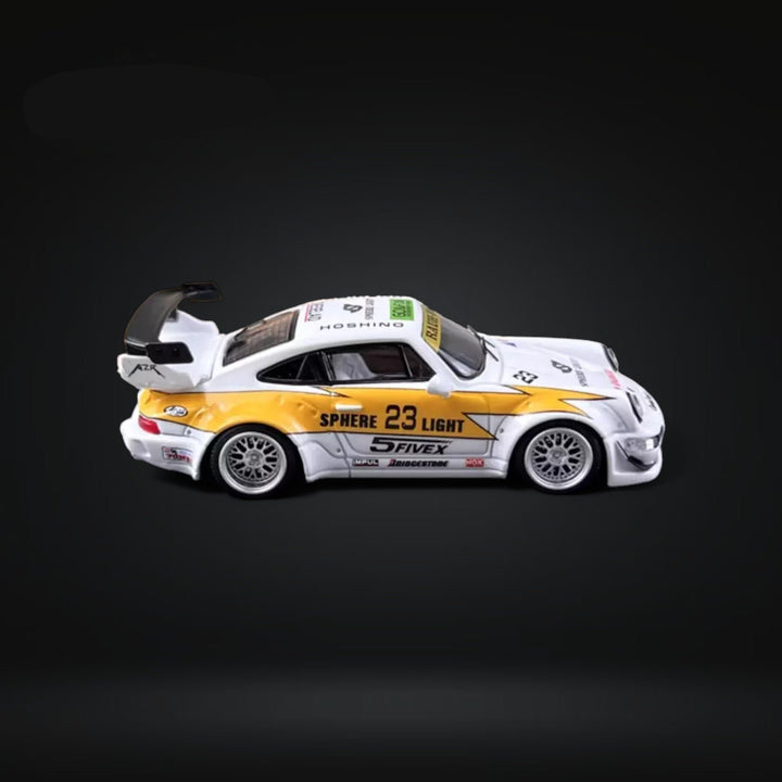 Aurora Model Porsche 964 RWB Lighting #23 Livery 1:64 Side View