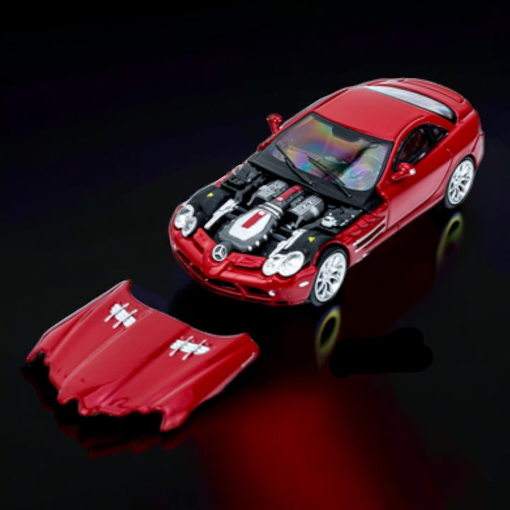 Mercedes Benz McLaren SLR in Red With Detachable Hood 1:64 by Street Weapon