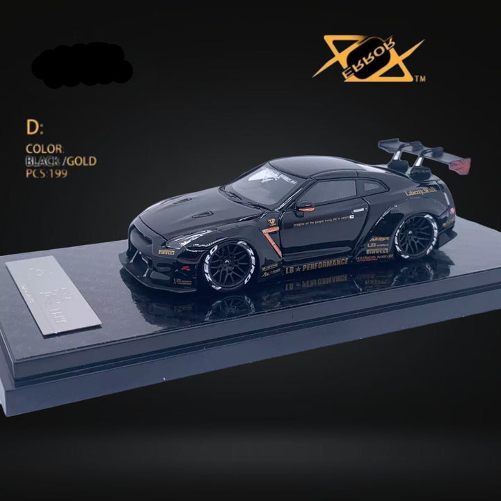 Nissan Skyline GT-R R35 Black Gold 1:64 by Error404 LB-Works