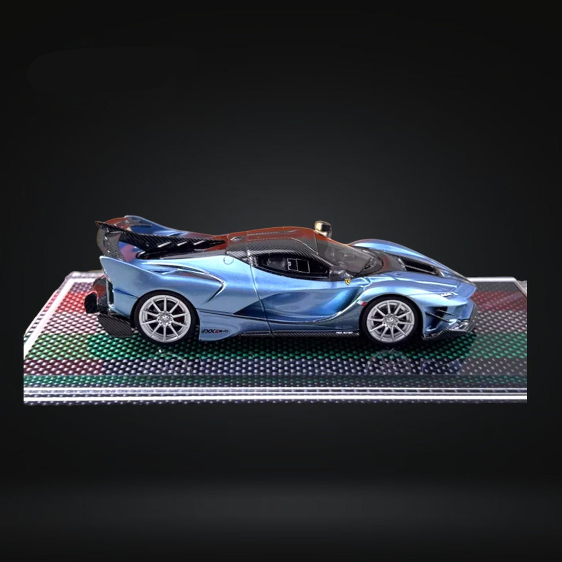 FXX-K Evo Ice Blue Resin Limited Edition 1:64 by U2 Side View