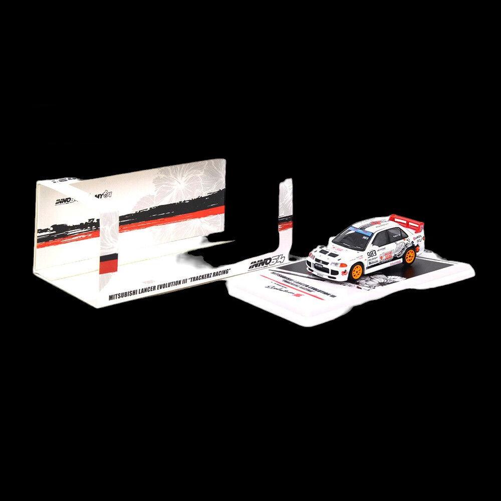 Mitsubishi Lancer Evo III & Toyota AE86 "Trackerz Racing" Malaysia Exclusive 1:64 by Inno64 IN64-TRACKERZ-BOXSET Outside Package View