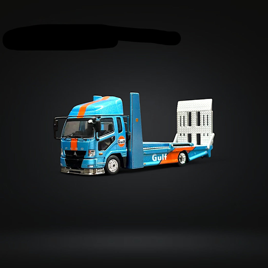 Mitsubishi Fuso Fighter Double-Decker MK2 Transport Truck Gulf Livery 1:64 by GCD - 4