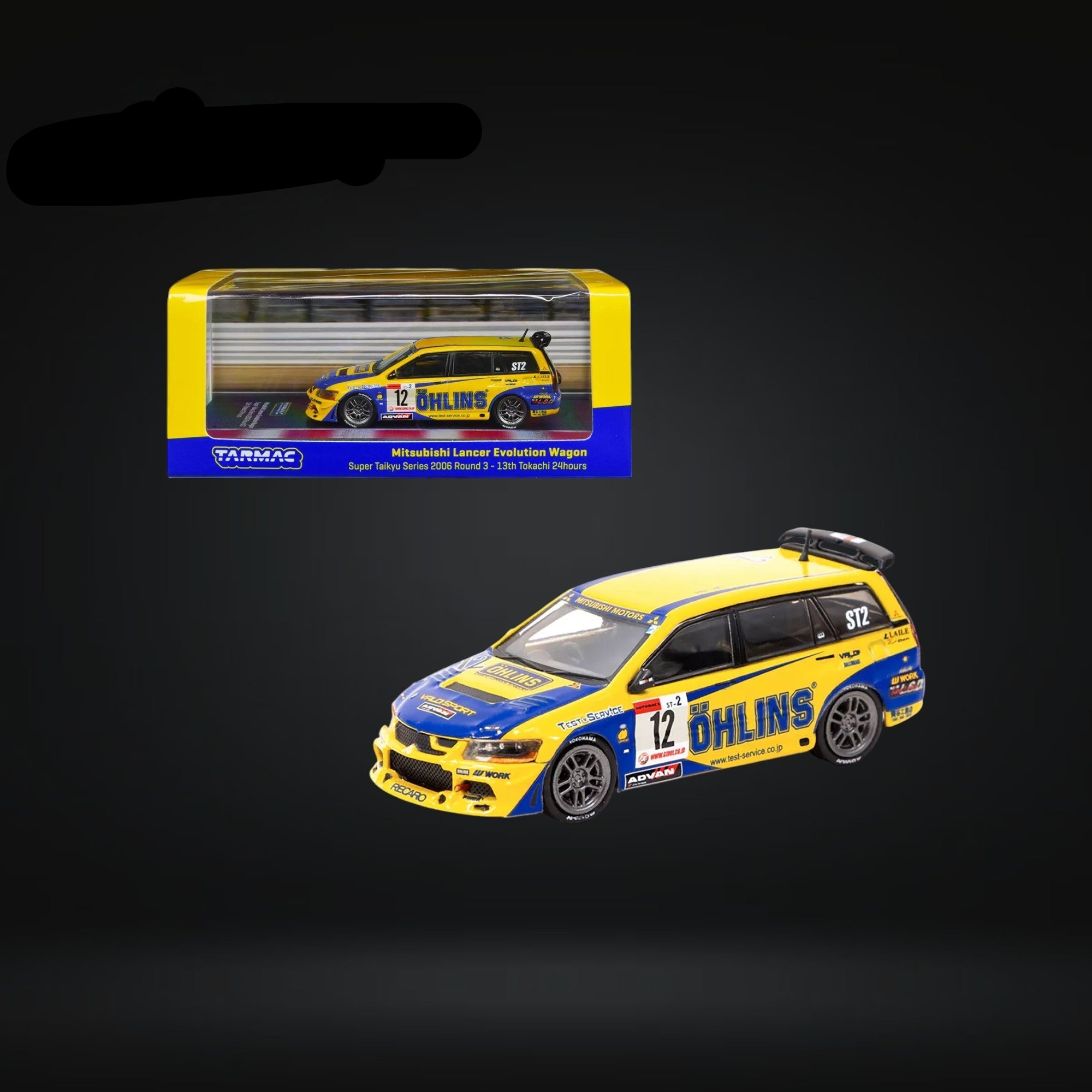 Mitsubishi Lancer Evolution Wagon Super Taikyu Series 2006 13th Tokachi 24hours OHLINS 1:64 by Tarmac Works