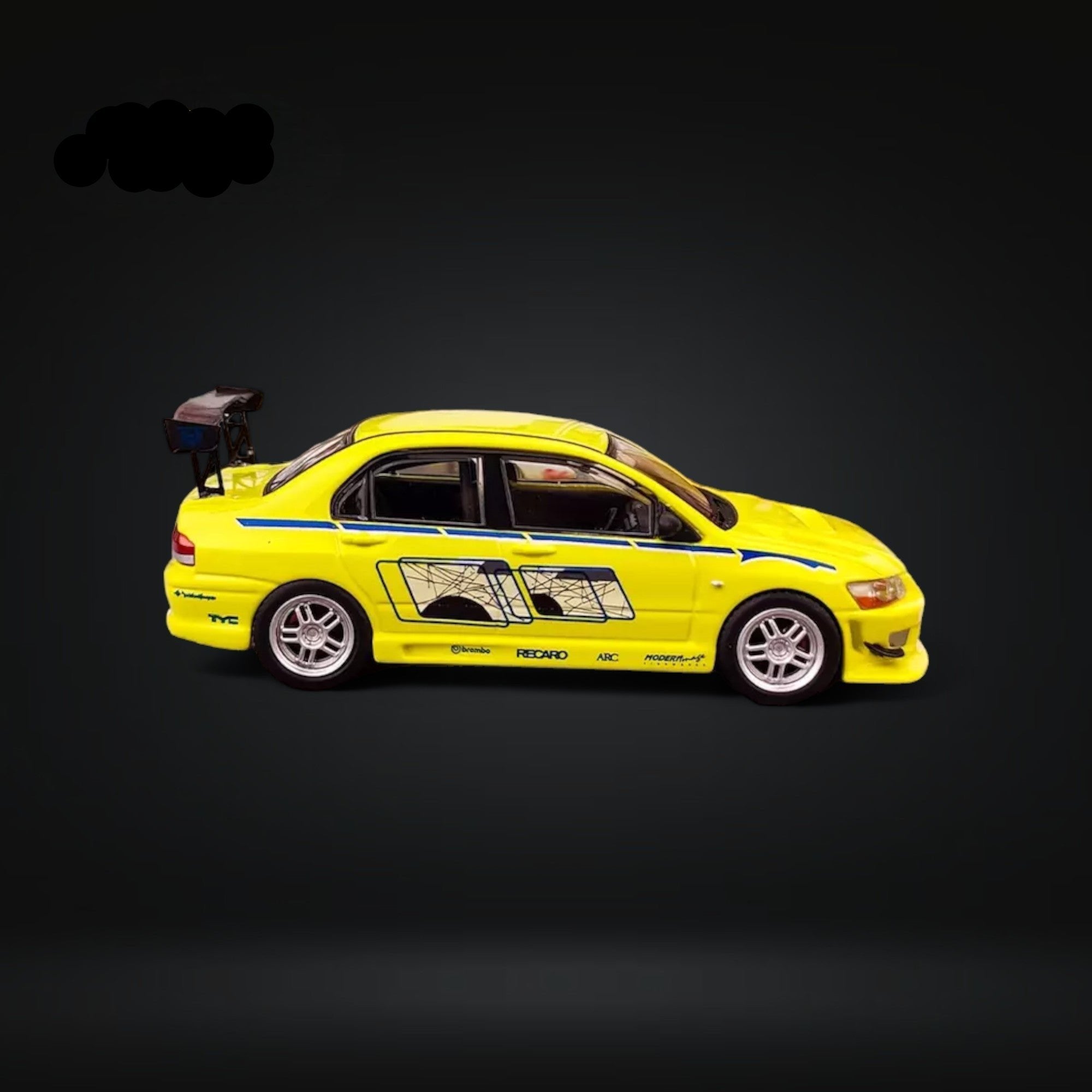 ホビーラジコン LANCER EVOLUTION ラジコンバイカー1/10と互換性のあるベース,25mmホイール付きの