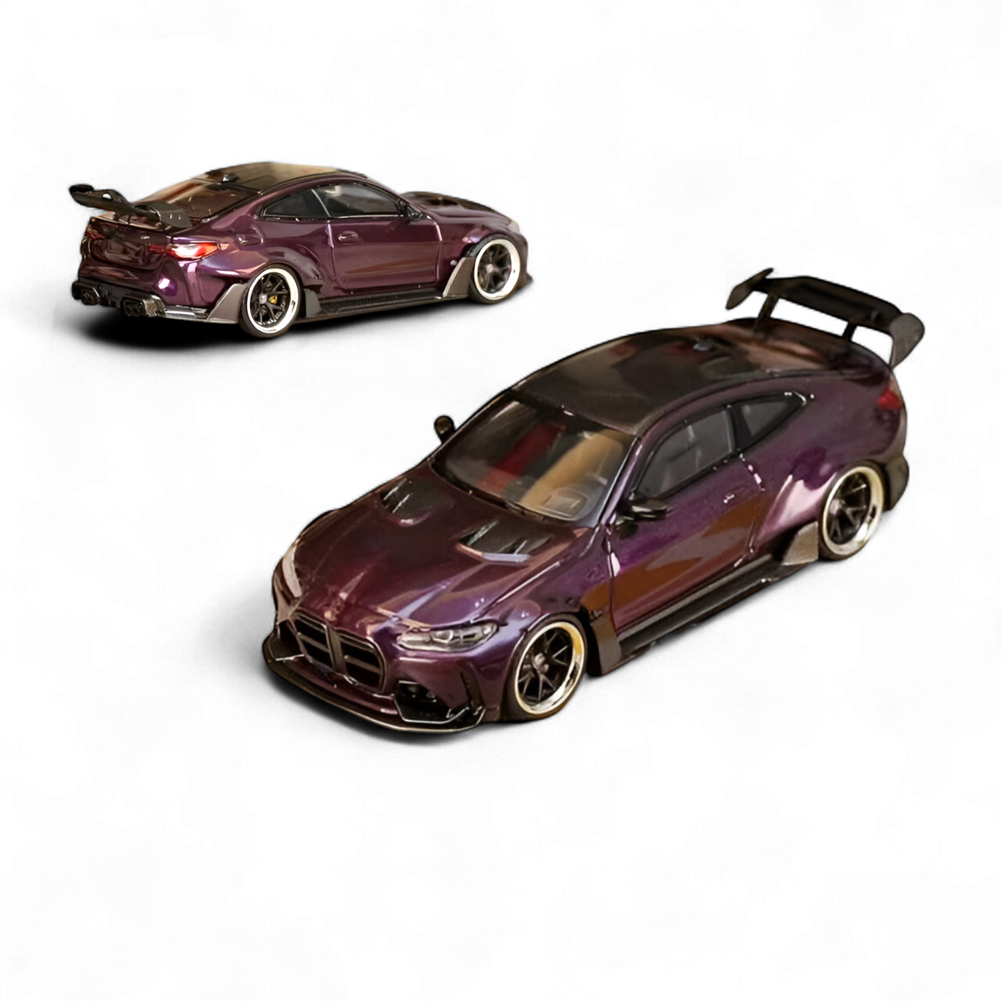 BMW M4 G82 Widebody Dark Purple 1:64 by Street Weapon 