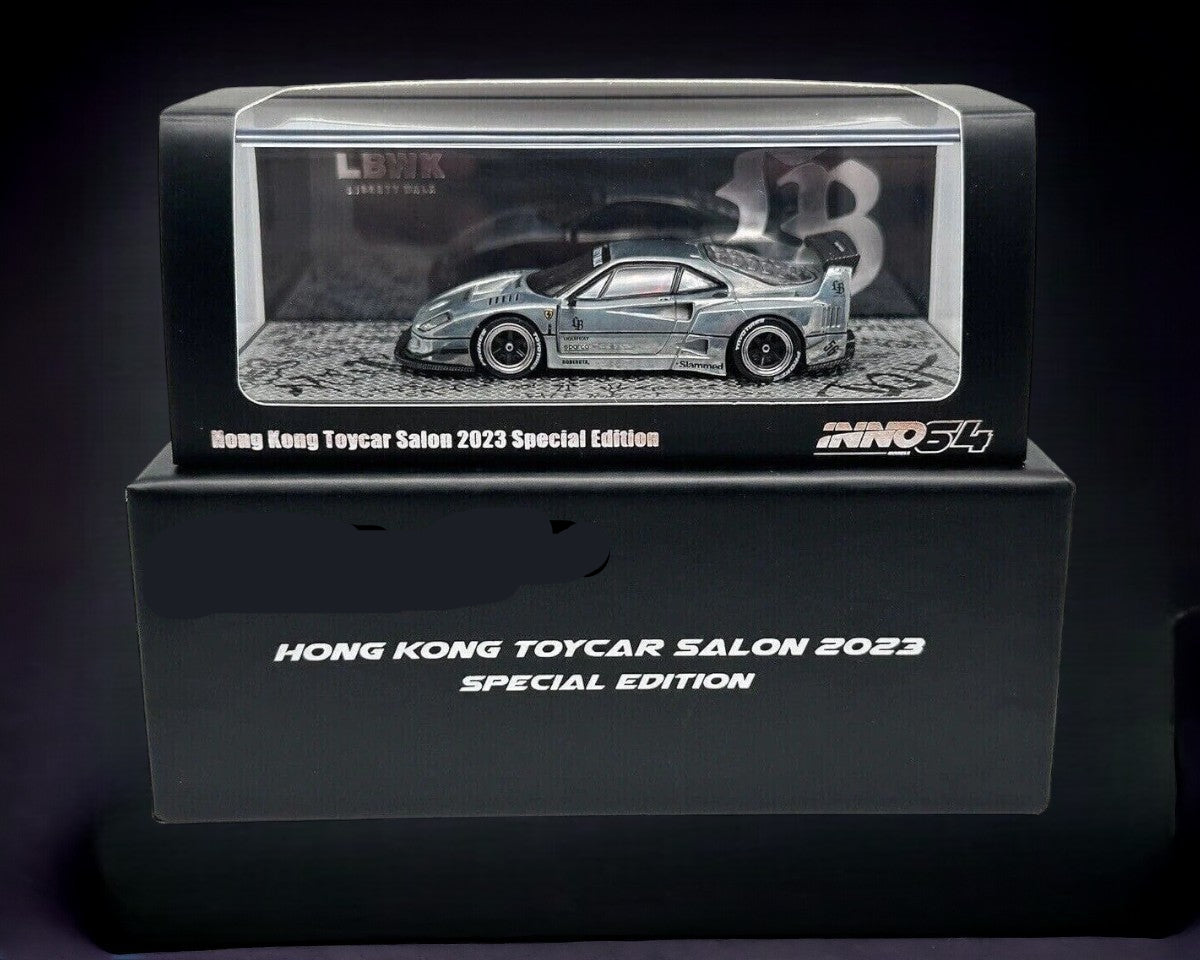 Ferrari F40 LBWK HONG KONG TOYCAR SALON 2023 SPECIAL EDITION 1:64 by Inno64 RAW CHASE 3
