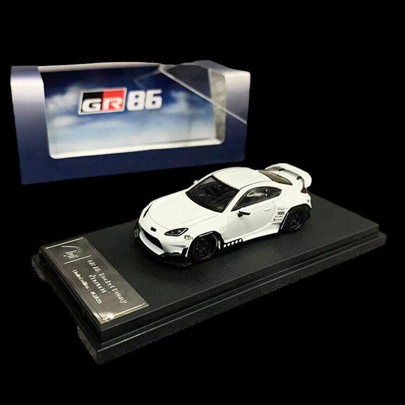 Toyota GR86 Rocket Bunny Pandem in White 1:64 by Fuji