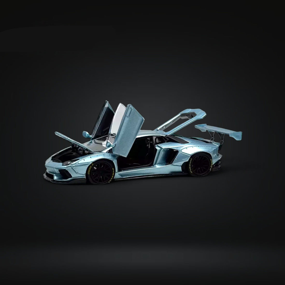 Lamborghini Aventador LP700-4 LBWK Ice Blue Fully Openable Ordinary 1:64 PGM-640411 by PGM - 7