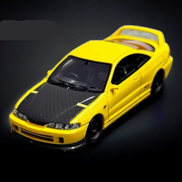 Honda Integra DC2 YELLOW 1:64 Resin by Nice Auto