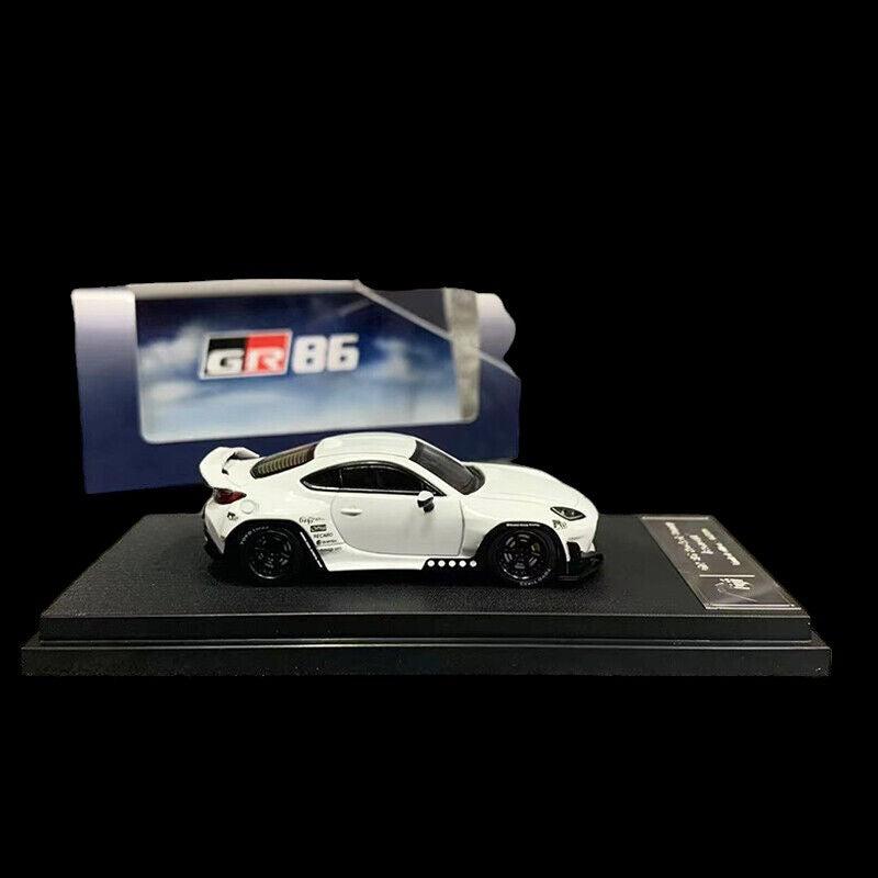 Toyota GR86 Rocket Bunny Pandem in White 1:64 by Fuji Package View