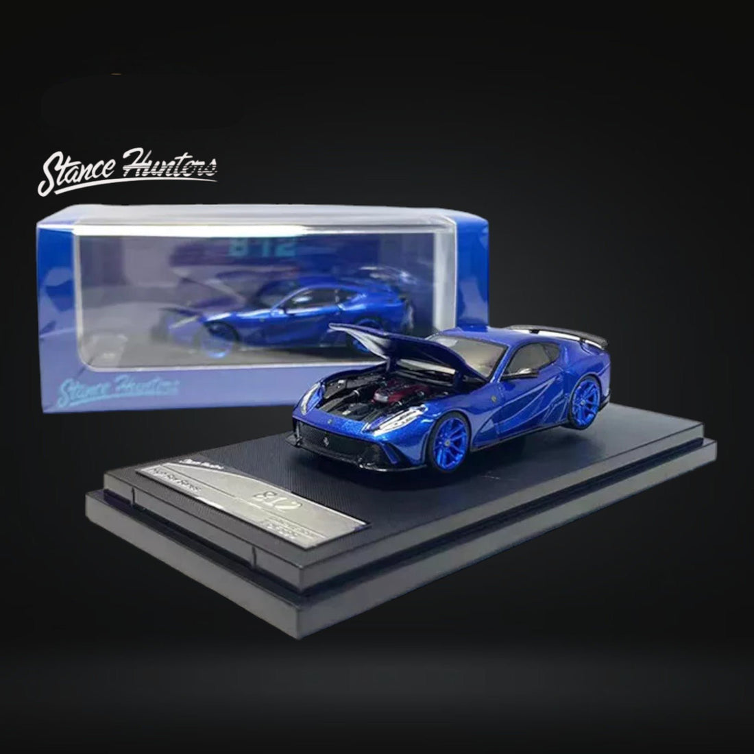 Ferrari Novitec 812 N-Largo Metallic Blue 1:64 by Stance Hunters