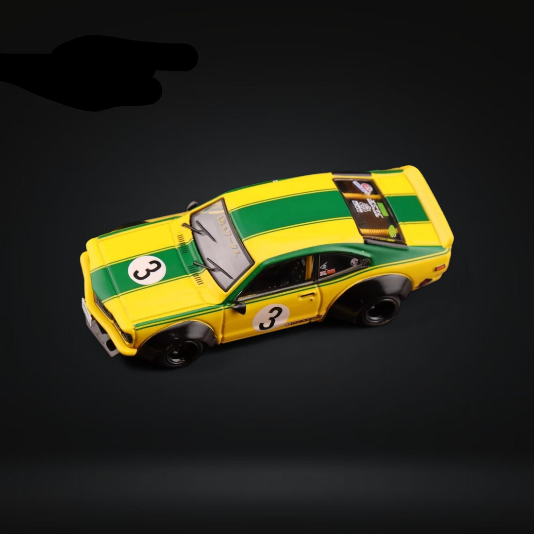 Mazda RX-3 Savanna LBWK Yellow Green #3 1:64 IN64-LBWKRX3-01 by Inno64 - 4