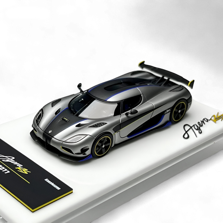 Koenigsegg Agera RS Matte Silver Gray 1:64 by Guo Ji 