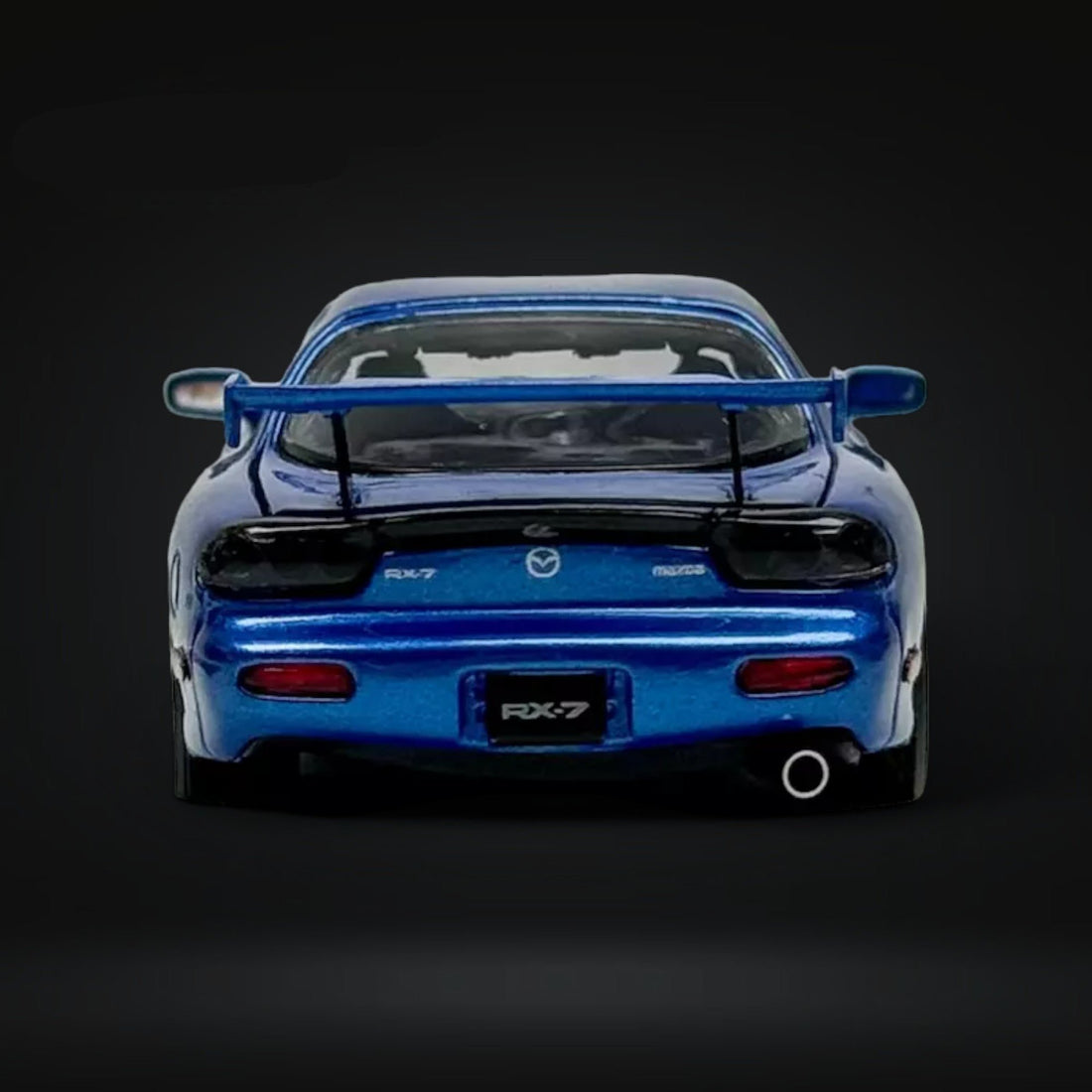 Mazda RX-7 FD3S Metallic Blue Fully Openeable Luxury Base 1:64 by PGM