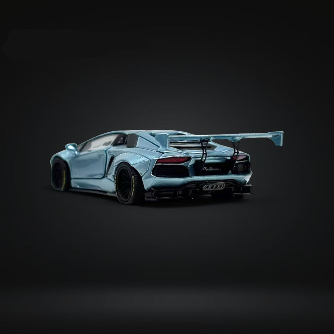 Lamborghini Aventador LP700-4 LBWK Ice Blue Fully Openable Ordinary 1:64 PGM-640411 by PGM - 3