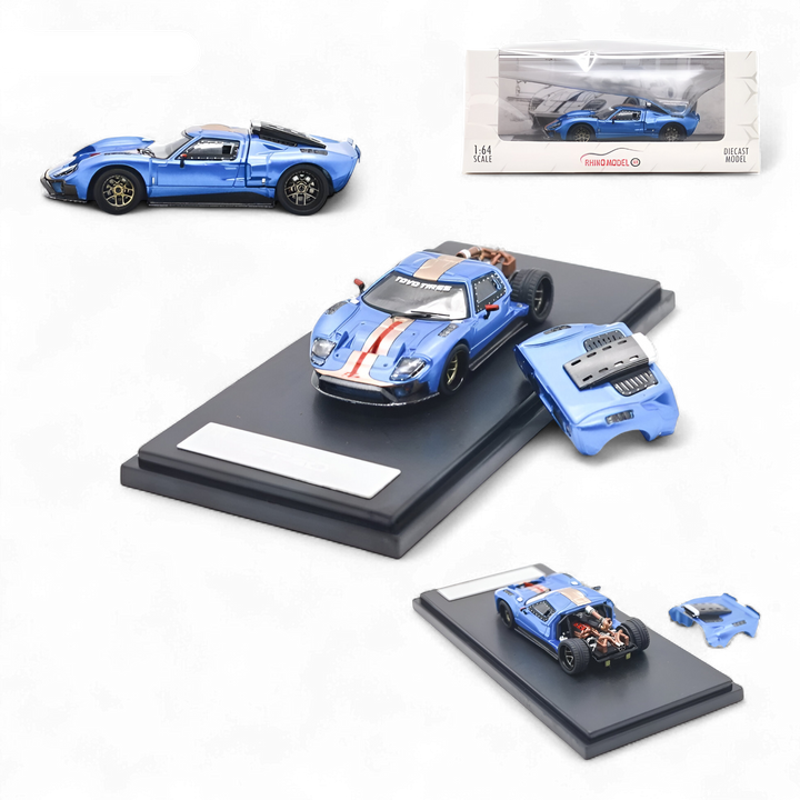 Ford GT40 - Blue 1:64 by Rhino Model 