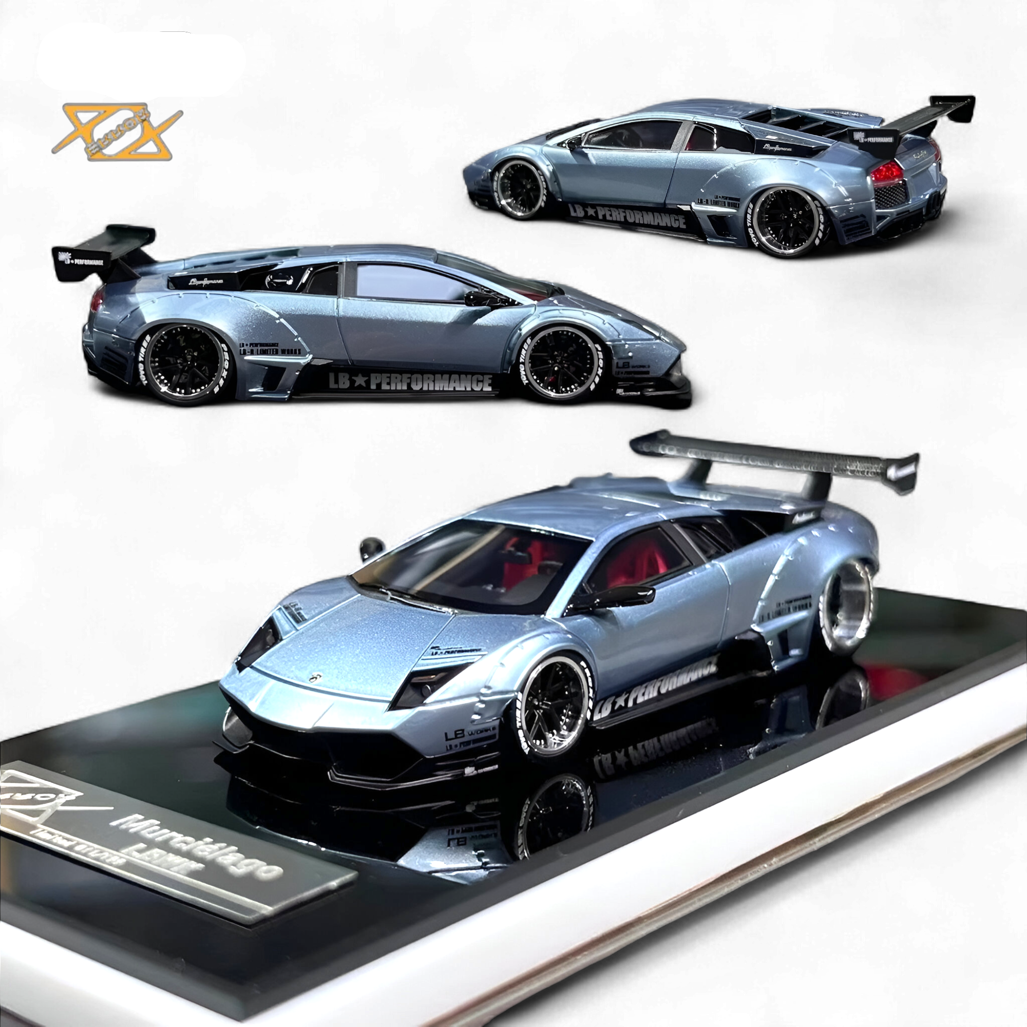 Lamborghini Murcielago LBWK Ice Blue 1:64 by Error404 