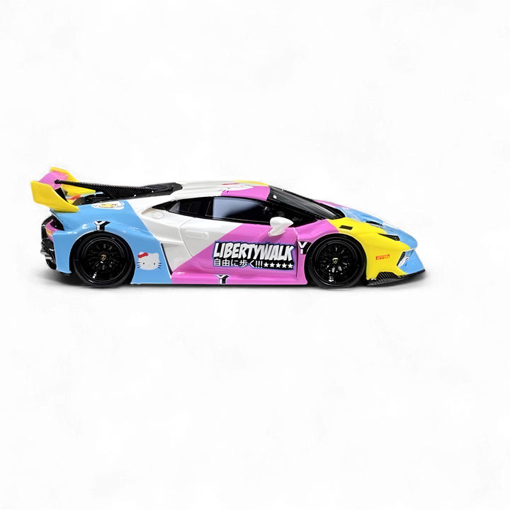 Lamborghini Huracan LP610-4 LWBK WideBody Resin - HELLO KITTY LBWK 1:64 by Flame