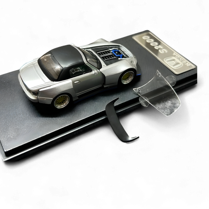 Honda S2000 Wide-Body Roadster Silver by Rhino Model RM 1:64  2