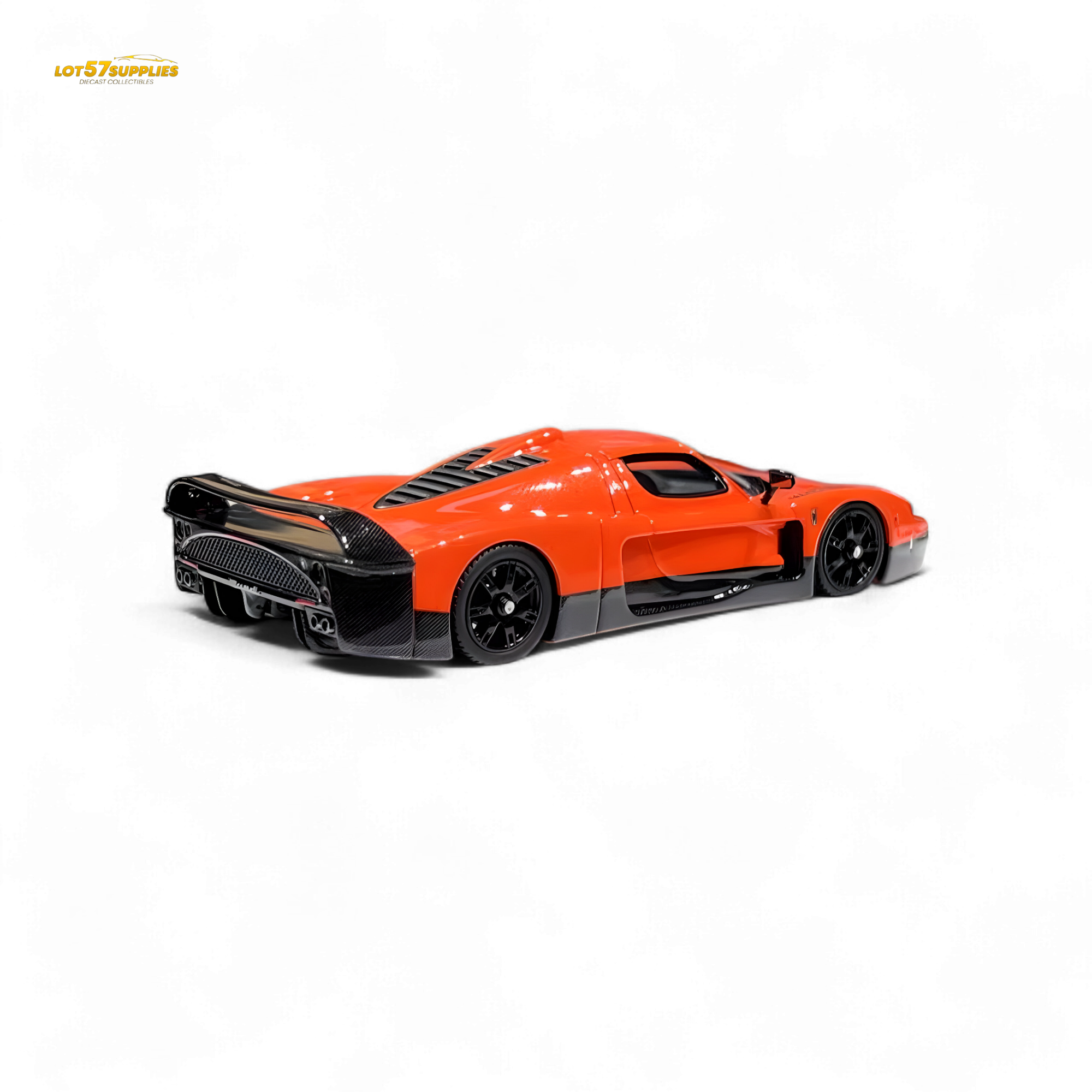 Maserati MC12 Stradale Corsa 2-Tone Orange - Carbon FIber - Resin 1:64 by YM Model