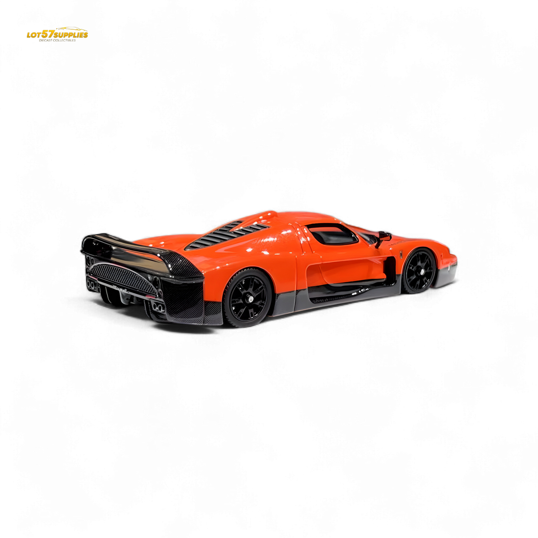 Maserati MC12 Stradale Corsa 2-Tone Orange - Carbon FIber - Resin 1:64 by YM Model