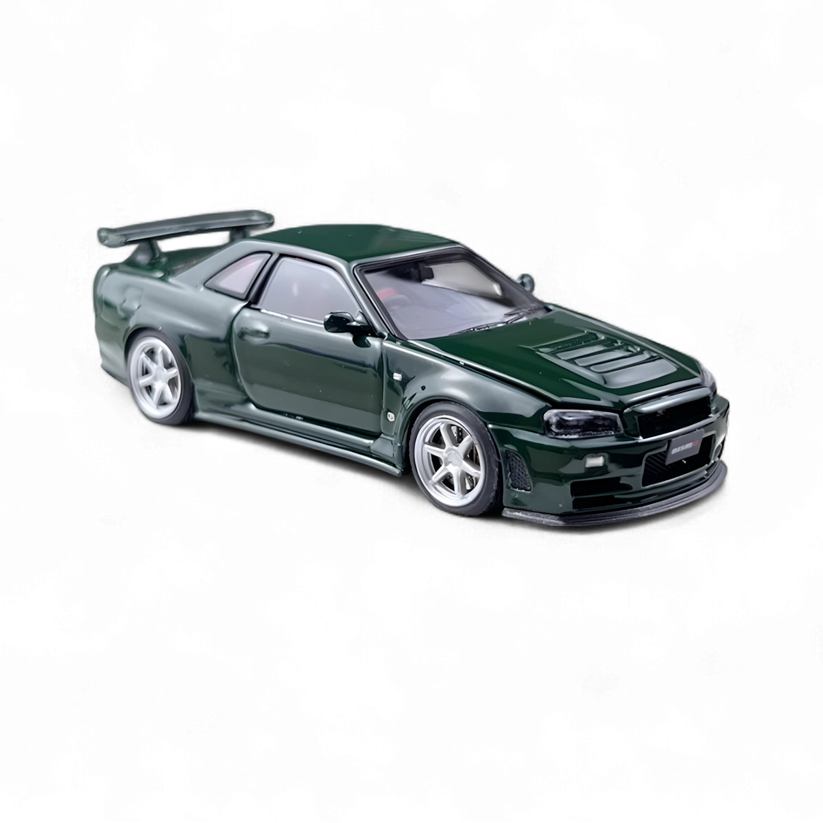 Nissan GTR R34 Z-TUNE - British Green Ordinary 1:64 Diecast Model Nissan GTR R34 Z-TUNE - British Green Ordinary 1:64 Diecast Model
