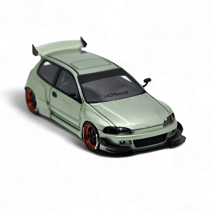 Honda Civic Pandem EG4 K20 Modified Bronze Green 1:64 Limited to 399 PCS by YM Model  2