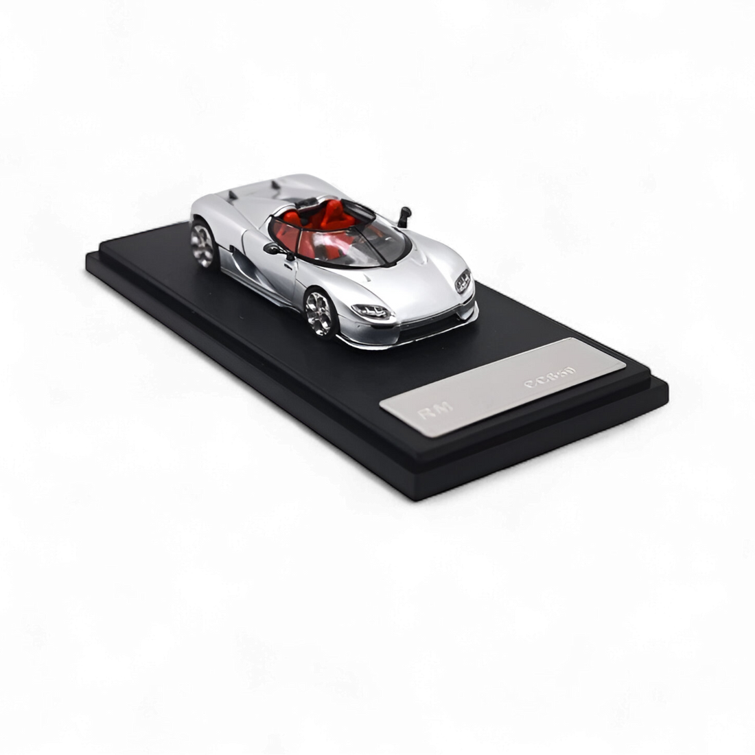 Koenigsegg CC850 With Magnetic Engine Cover - Silver 1:64 by Rhino Model RM  2
