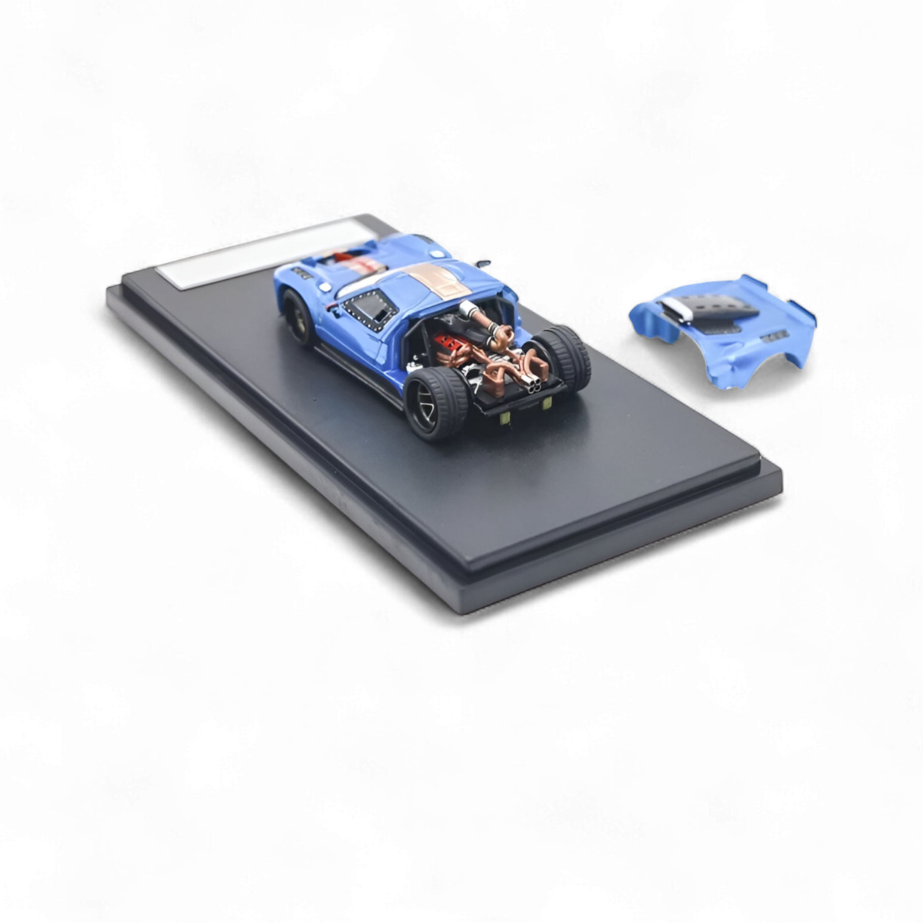 Ford GT40 - Blue 1:64 by Rhino Model  3