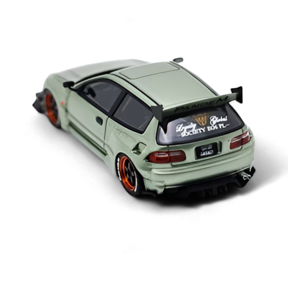Honda Civic Pandem EG4 K20 Modified Bronze Green 1:64 Limited to 399 PCS by YM Model  3