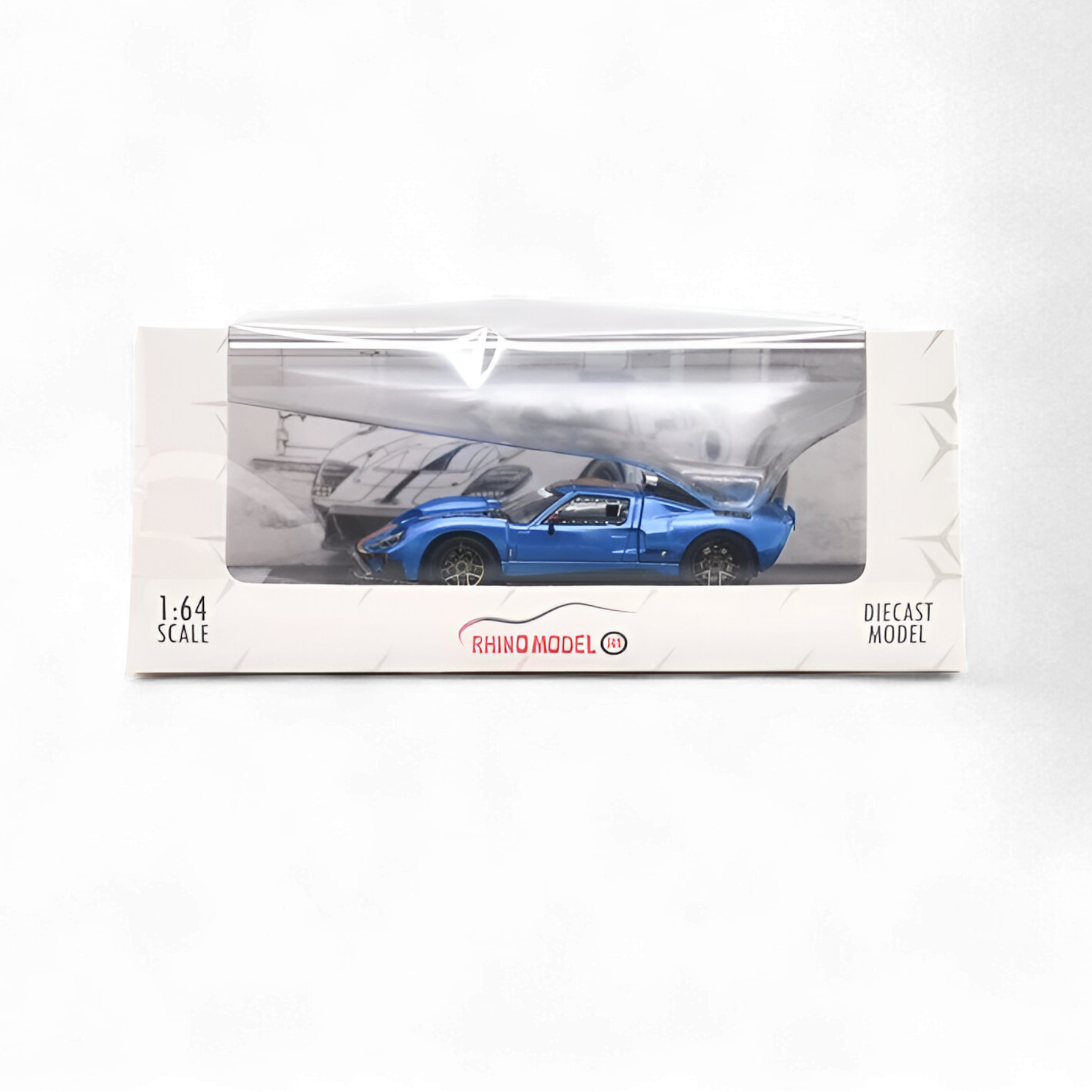 Ford GT40 - Blue 1:64 by Rhino Model  4