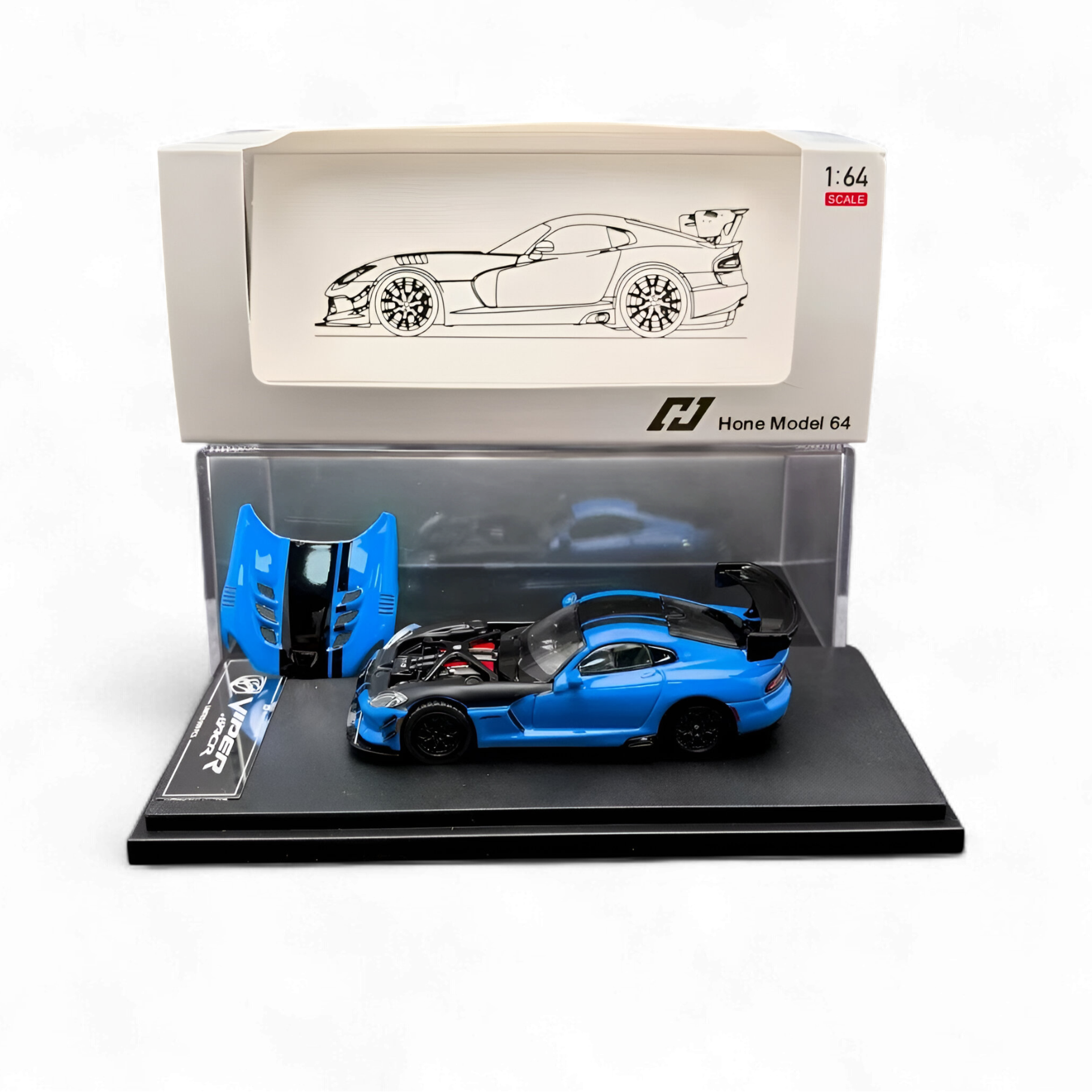Dodge VIPER ACR - Competition Blue 1:64 by Hone Model  3