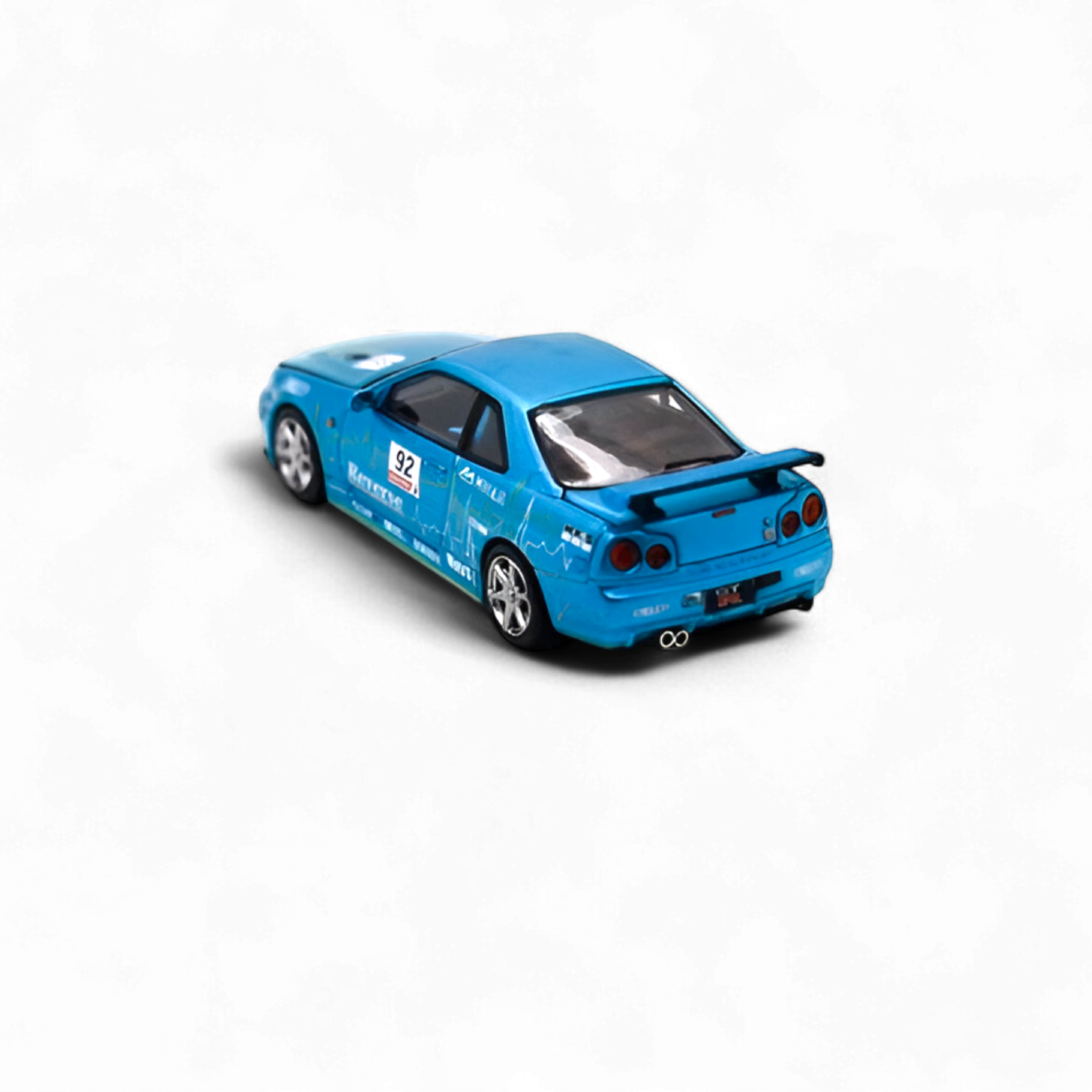 Nissan Skyline R34 Blue #92 - With Figure 1:64 by Cool Art  4