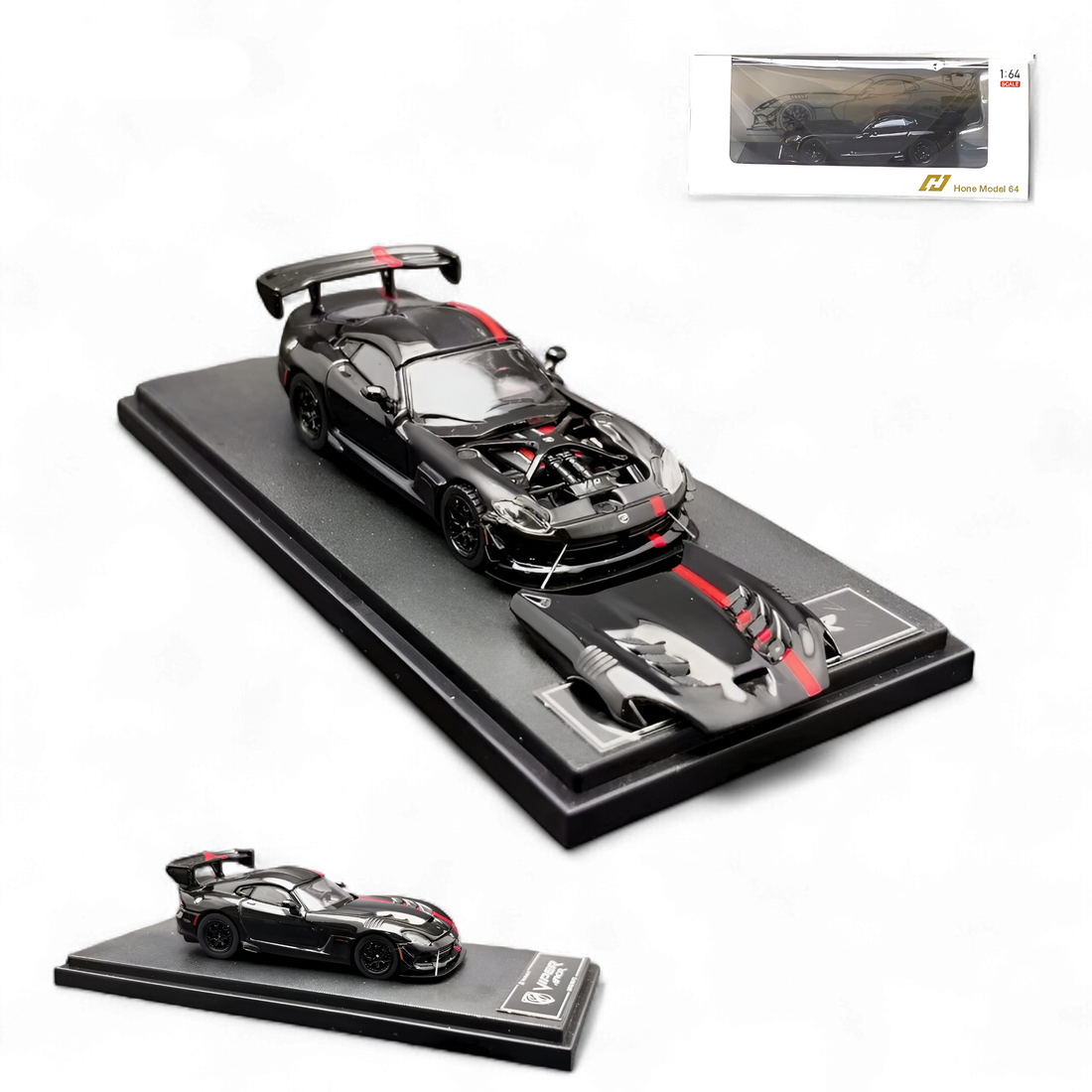 Dodge VIPER ACR - Venom Black 1:64 by Hone Model 