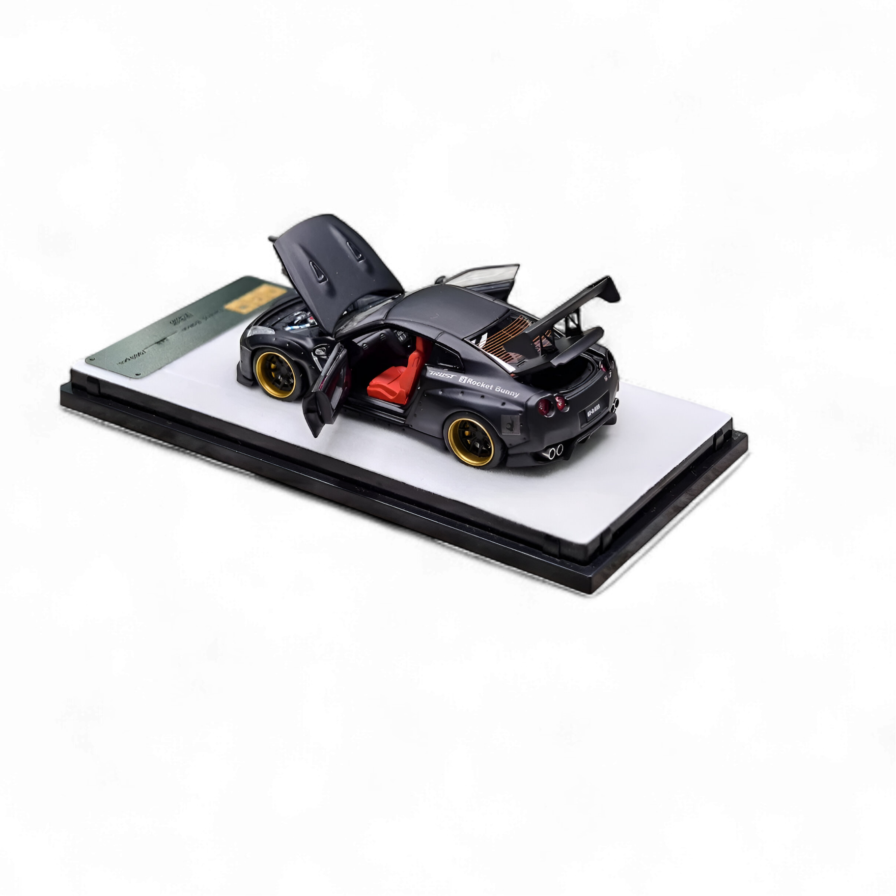 Nissan Rocket Bunny R35 Matte Black 1:64 by PGM  7