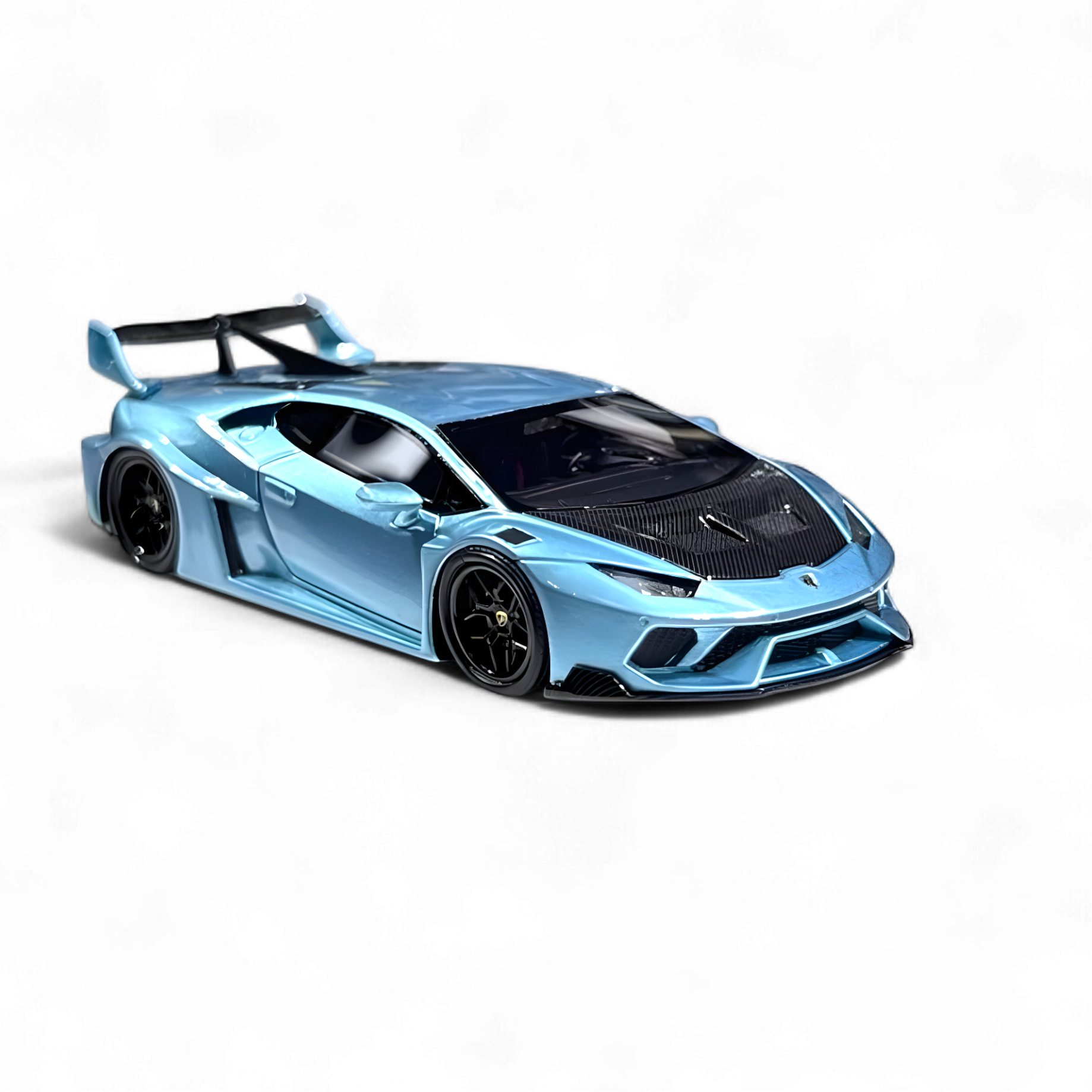 Lamborghini Huracan LP610-4 LWBK WideBody Resin - ICE BLUE 1:64 by Flame 4