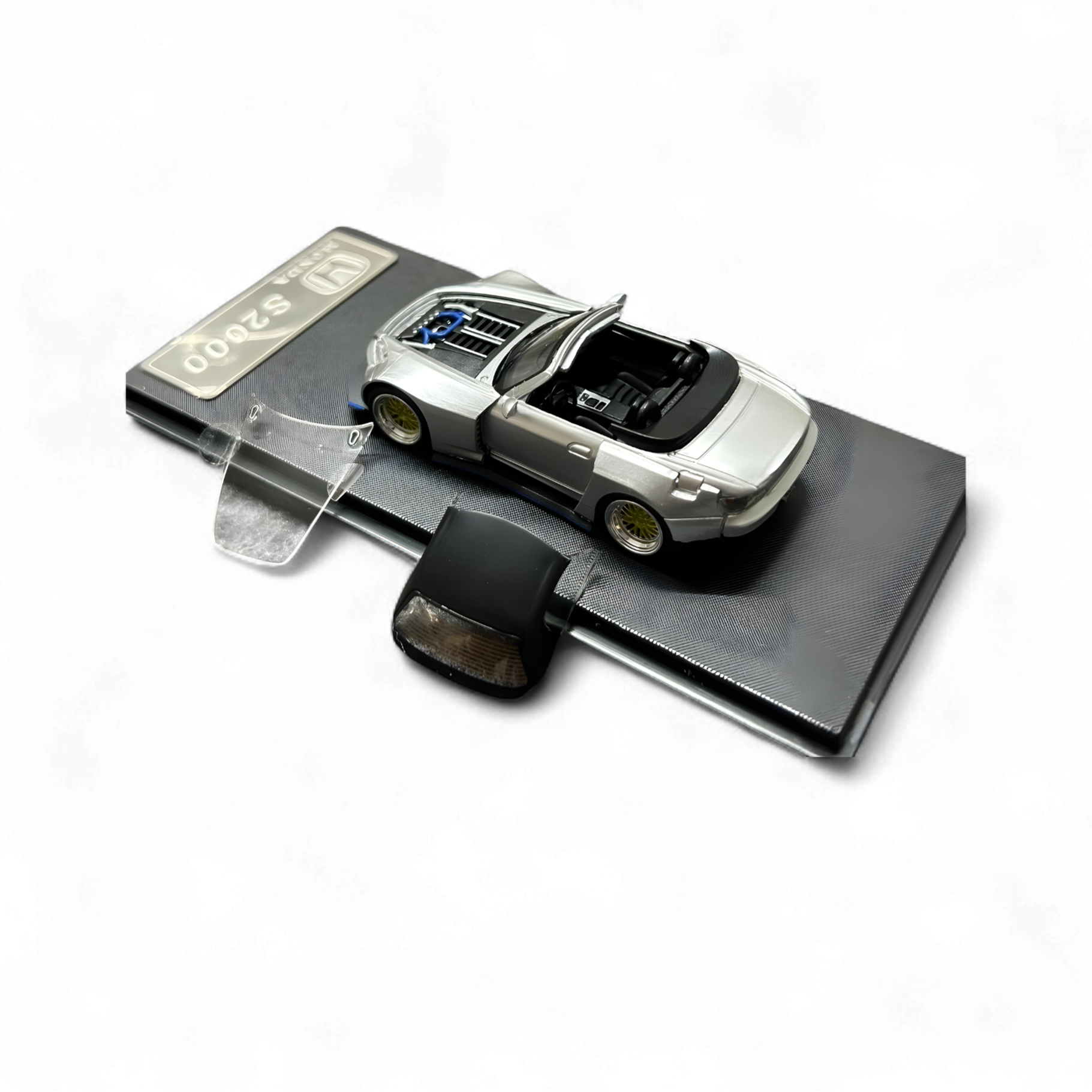 Honda S2000 Wide-Body Roadster Silver by Rhino Model RM 1:64  3