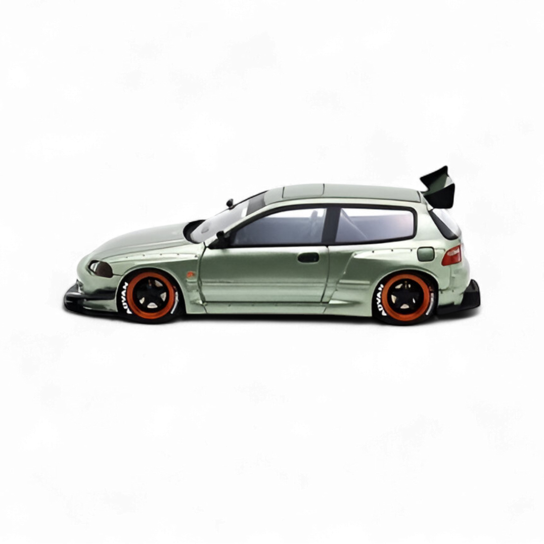 Honda Civic Pandem EG4 K20 Modified Bronze Green 1:64 Limited to 399 PCS by YM Model  5