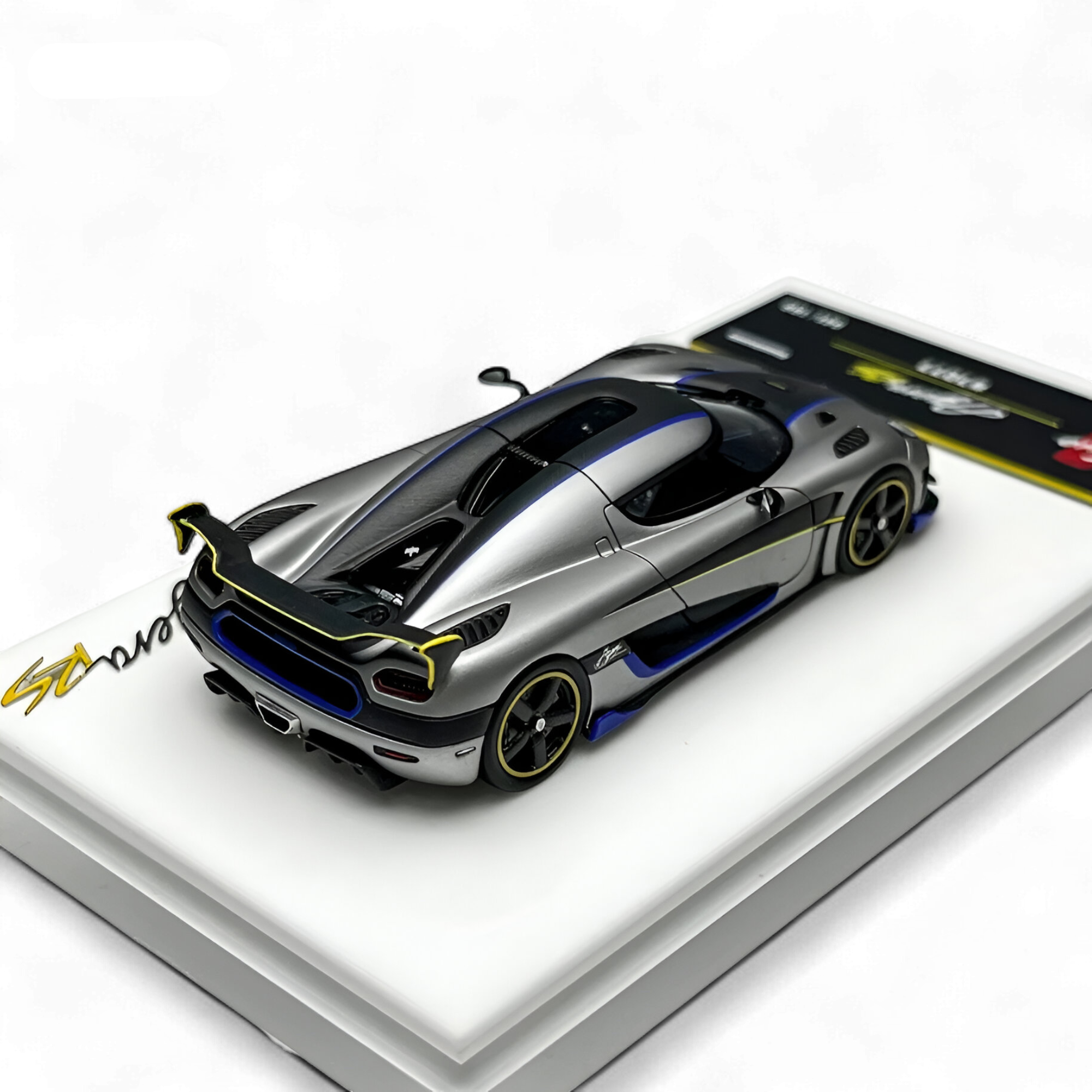 Koenigsegg Agera RS Matte Silver Gray 1:64 by Guo Ji  6