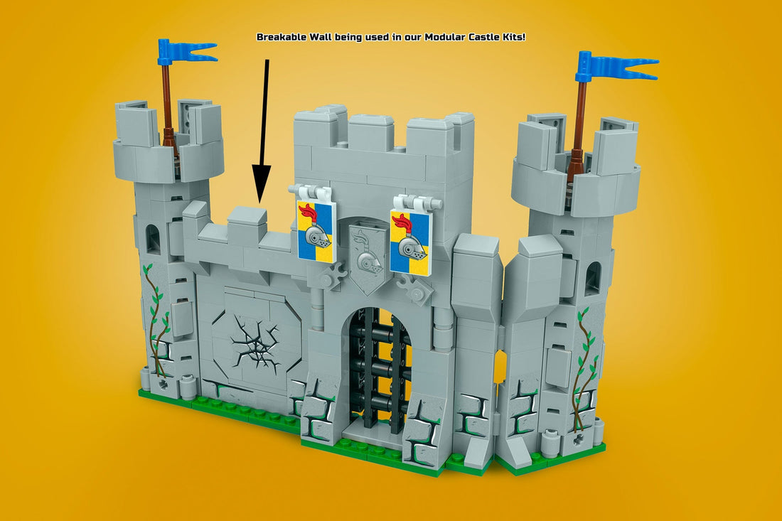 Castle Wall (Breakable) - Custom Castle Modular Building Set 3