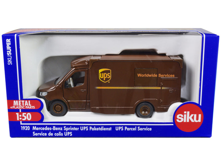 Mercedes-Benz Sprinter Van Brown "UPS Worldwide Services" 1/50 Diecast Model Car by Siku-0