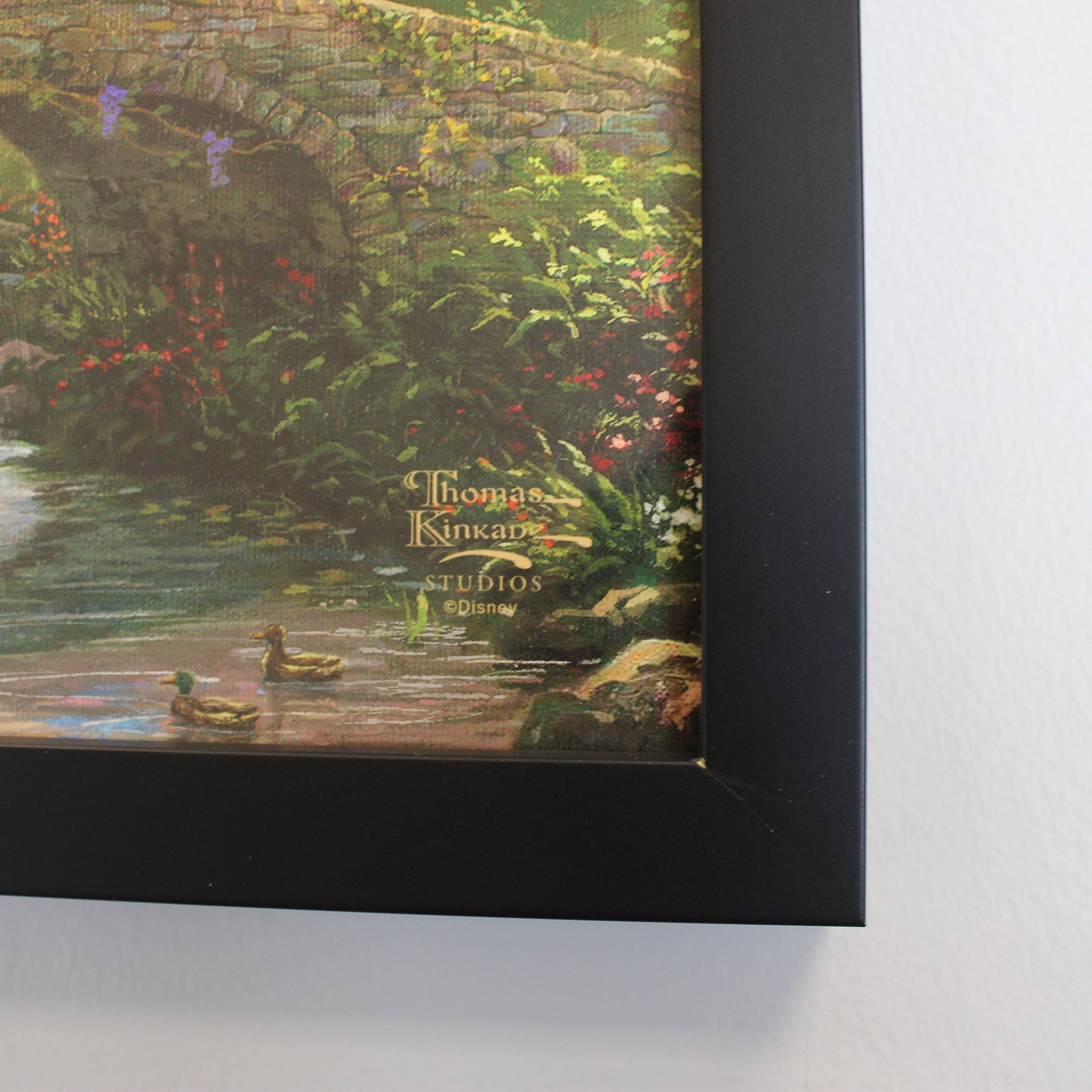 Sweetheart Bridge (Mickey & Minnie Mouse) Disney Thomas Kinkade Framed Art Print 2