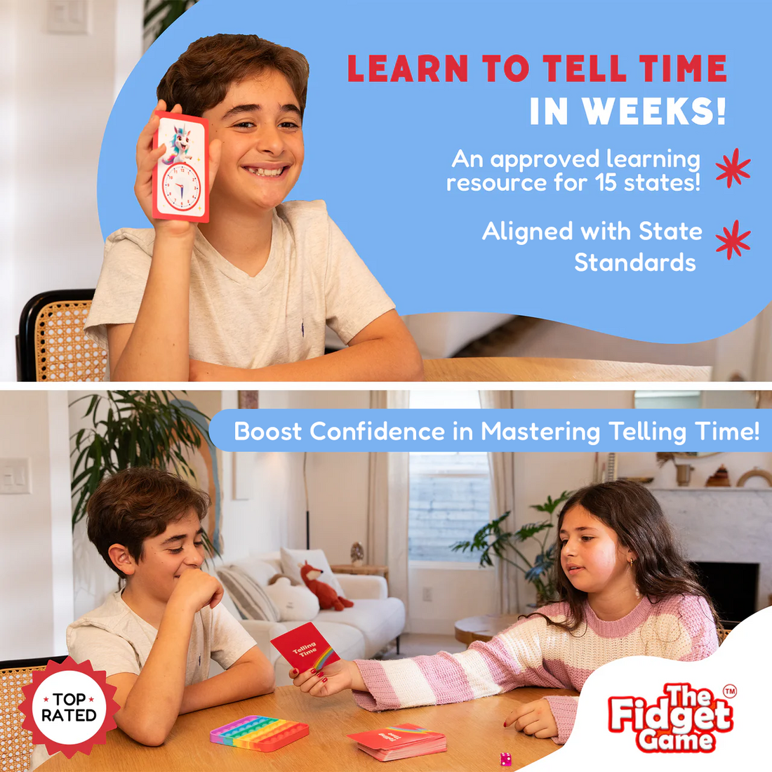 Telling Time Card Pack 6