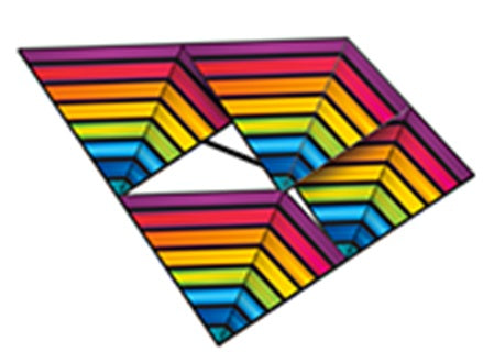 Kite - WindNSun Supersize 3-D Tetra Ripstop Nylon Cellular Kite, 51 Inches Wide