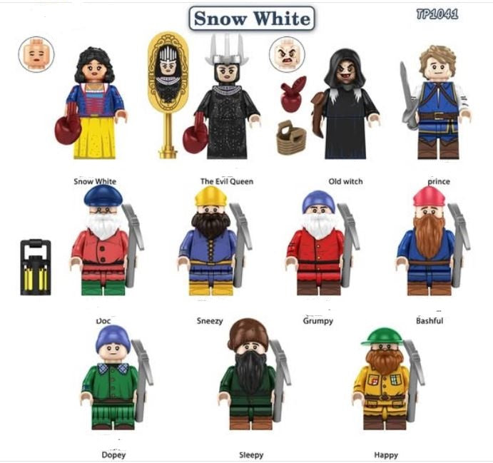Enchanted Forest Princess & Companions – Custom Minifigure Fantasy Set for Lego