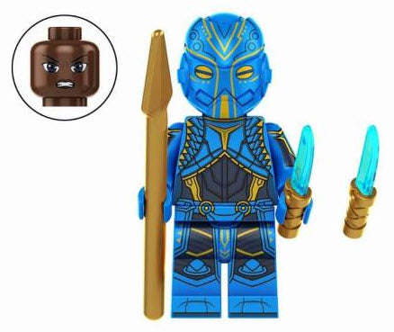 Blue Armor Guard Custom Minifig for Lego