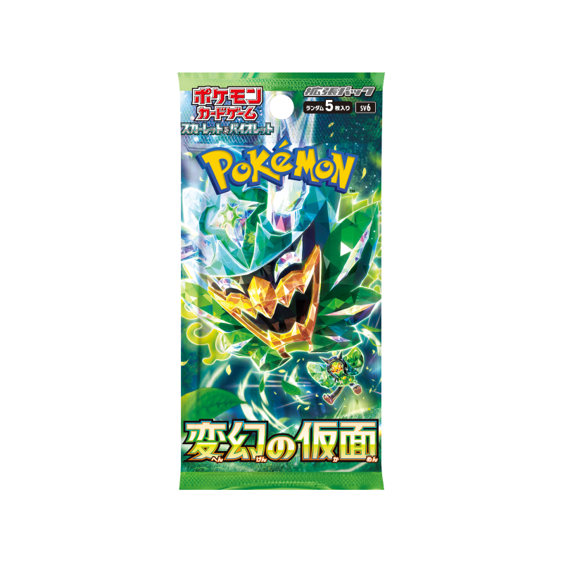 Pokemon TCG Scarlet &amp; Violet Transformation Mask sv6 Japanese (1 Booster Pack)