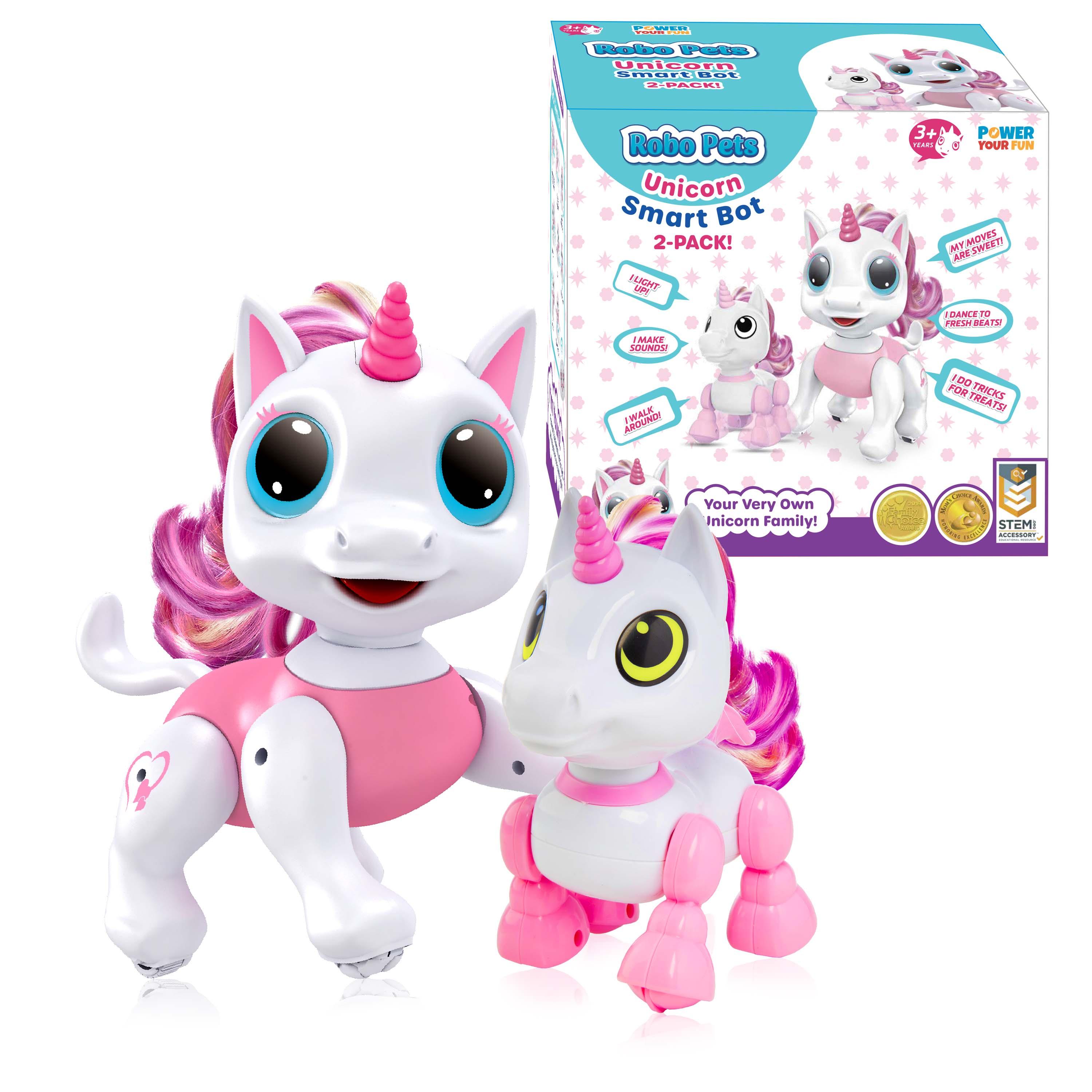 Power Your Fun Robo Pets Unicorn Toys 2pk