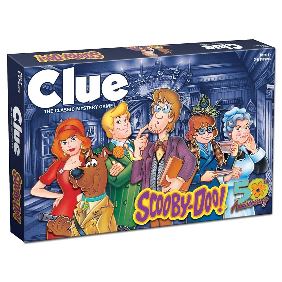 Clue Scooby-Doo Mystery Board Game box with Mystery Inc. characters